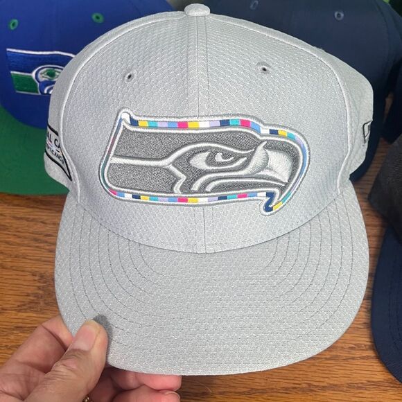 Seattle Seahawks Football NFL Hat Bundle- 6 New Era, 2 Nike Dri-Fit - Picture 3 of 17